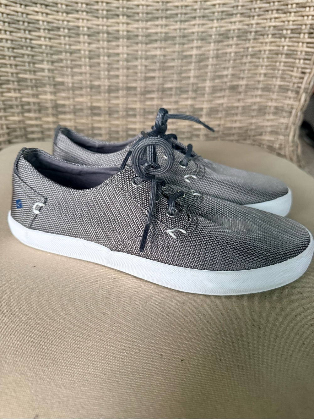 Sperry Bodie Gray Knit Low-Top Lace-Up Sneakers